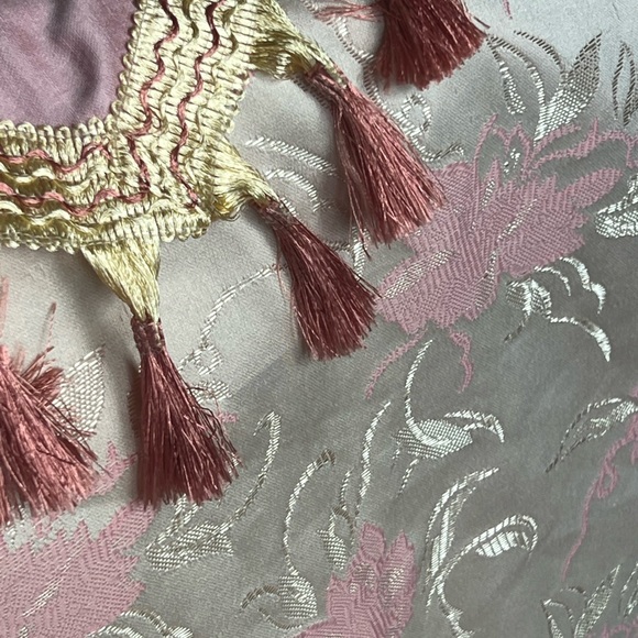 Vintage Hand Made Pink Curtains - Picture 6 of 10